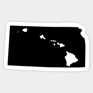 Kansas and Hawai'i Roots by Hawaii Nei All Day Sticker